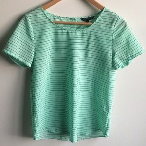 Mint green BR blouse top